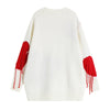 Y2K Harajuku Women Knitted Sweater 90s Autumn Winter Hip Hop Streetwear Heart Tassel Pullover Sweater Gothic Loose Knitwear Tops
