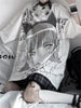Y2k Baggy Kawaii T Shirts Harajuku Women Japanese Style Loose Short Sleeve Summer Top White Cartoon T-Shirts Alt Clothes