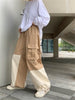 Y2k Patchwork Loose Cargo Pants Women 2023 Korean Baggy Pant Female Harajuku Vintage Street Style Wide Leg Trousers