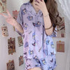 Y2k Sheining Traf Za Woman 2023 Pajamas Set Hello Kuromied Kittyed Cinnamorolled Melodyed Pyjamas Summer Suit Shirts Shorts
