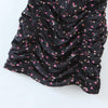 YENKYE Women Floral Print Sling Dress Female Lace Trim Party Night Club Sexy Dress Summer Bodycon Mini Draped Vestido