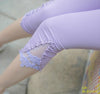 Triangle Lace Leggings Hollow Out Design Women Summer Casual Mid-Calf Pants & Capris 100% Cotton Modal Stretch Legging