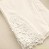 Triangle Lace Leggings Hollow Out Design Women Summer Casual Mid-Calf Pants & Capris 100% Cotton Modal Stretch Legging