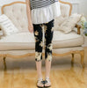 Women High Quality Capris High Waisted Floral Printing Pants Lady's Fitness Leggings Seventh Elastic Slim Leggings