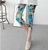 Women High Quality Capris High Waisted Floral Printing Pants Lady's Fitness Leggings Seventh Elastic Slim Leggings