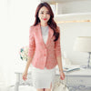 YTNMYOP Women Casual Suit Coat Outerwear Spring Double Breasted Jacquard Blazer Jacket Short Long Sleeve Blazer Jacket Female