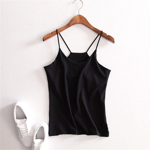 Crop Top Women Camisole Dill Tank Top Female Cropped Feminino Tops Women's Black Camis Short Tops Vest Cropped BTL115