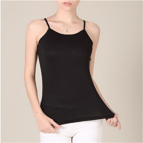 Plus Size XL 6XL modal Tank Tops Women Camisole Vest simple Stretchable Ladies Sexy Strappy Camis Tops BTL099