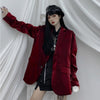 Yangelo Street Suit Jacket Women Spring Autumn 2022 Loose Vintage Office Lady Wine Red Blazer Party Chic Coat Woman