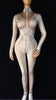 Yellow Black Or White Printed Rhinestones Jumpsuit Stretch One Piece Nightclub Singer Dancer Women's Party Wear Sexy Bodysuit
