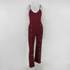 Sexy Woman Sleeveless Backless Jumpsuits Long Overalls Night Club Rompers Buttoms Party Playsuit Bodycons Drop Shipping