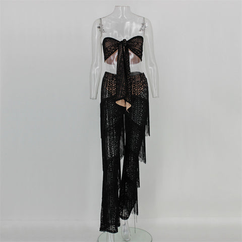 jumpsuits for women 2022 summer tassel overalls for womens jumpsuit long pants ladies outfit