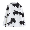 Yitimoky Cows Print Blazers Woman Jacket  White Coats Jacket Plus Size Clothing Fall 2022 Girls Office Lady Oversize New
