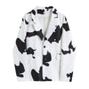 Yitimoky Cows Print Blazers Woman Jacket  White Coats Jacket Plus Size Clothing Fall 2022 Girls Office Lady Oversize New