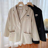Yitimuceng Long Sleeve Suit Jackets Women Autumn Blazers Coats Oversize Loose Casual Blazers Work Office Lady Clothing