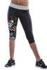 High Waist Digital Printing Capris Leggings Women's Leggings Factory Fitness L177