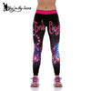 [You're My Secret] Halloween Women Leggings High Waist Silm Fitness Leggins Alice In Wonderland Smile Cat Digital Print Pants