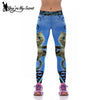 [You're My Secret] Halloween Women Leggings High Waist Silm Fitness Leggins Alice In Wonderland Smile Cat Digital Print Pants