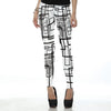 [You're My Secret] New Arrival Fashion Black Lines Printed Woman Leggings High Elastic Girls Fitness Leggins Skinny Mujer Pants