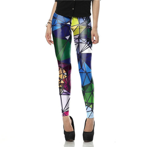 [You're My Secret] New Fashion Geometric Boho Art Legins Modern Leggins Printed Women Leggings Fitness Pants Wholesale