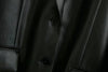 ZA Women 2022 Faux Leather Loose Blazers Coat Vintage Long Sleeve Pockets Back Vents Female Outerwear Chic Tops