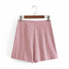 ZA Women Single Breasted Blazers Pink Plaid Coat Vintage Long Sleeve Female Outerwear And High Waist Short Skirt