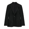 ZA early autumn women's all-match with shoulder pad slim fit suit jacket and high-waist skirt professional wear office