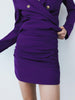 ZA winter style temperament breasted slim casual suit jacket + wild high waist sexy bag hip mini skirt casual suit