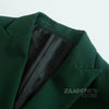 ZAAHO2022Women Double-Breasted Casual Green Blazer Jacket Office Lady Long Sleeve Elegant Outwear Chic Tops