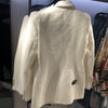 ZAAHOSpring Autumn Women Vintage White Tweed Blazers Coat Chic Button Solid Outerwear Elegant Office Suit Jacket Ladies