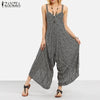 Long Rompers Womens Jumpsuit Summer Sexy Strapless Casual Striped Loose Bohemian Beach Wear Backless Black Overalls