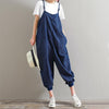 Rompers Womens Jumpsuit Plus Size Overalls Casual Loose Sleeveless Backless Playsuits Oversize Bottoms Pants Trouser