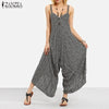 Rompers Womens Jumpsuit Sexy Strapless Casual Loose Striped Playsuits Beach Backless Overalls Plus Size Trousers