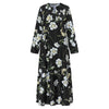 ZANZEA 2023 Bohemina Spring Printed Maxi Dress Women's Floral Sundress Long Sleeve Maxi Vestidos Female V neck Robe