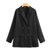 ZANZEA Casual Autumn Blazers Women Long Sleeve Lapel Neck Blazer Jackets Female Thin Coats Outwear Elegant Office Work Suits