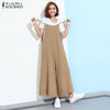 Fashion 2022 Summer Rompers Womens Jumpsuit Sexy Sleeveless Straps Wide Leg Playsuit Casual Loose Long Overalls Plus Size