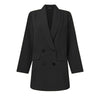 ZANZEA Female Double-breasted Blazer Oversize 2022 Women Office Suits Autumn Ladies Shawl Collar Coat Casual Solid Work Wear