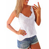 S-5XL Blusas 2022 Sexy Women Summer Style Tank Tops Lace Casual Camis Black White Sleeveless Tops