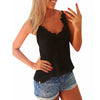 S-5XL Blusas 2022 Sexy Women Summer Style Tank Tops Lace Casual Camis Black White Sleeveless Tops