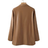 ZANZEA Stylish Women PU Leather Jackets Autumn Solid Blazer Long Sleeve OL Work Coats Casual Thin Outerwear Oversize