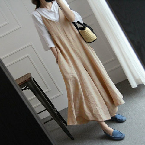 Summer Women Strappy V Neck Wide Leg Pants Casual Jumpsuits Rompers Cotton Linen Bib Overalls Loose Dungarees Plus Size