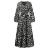 ZANZEA Women Spring Puff Sleeve Maxi Long Sundress Sexy Leopard Printed Party Dress V Neck High Waist Holiday Vestidos 7