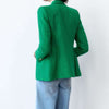 ZATRHMBM 2023 women's spring and summer retro double-row textured blazer Women's jacket