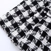ZATRHMBM Women houndstooth Double Breasted Blazer Vintage Long Sleeve Jacket Coat Casual Ladies Outerwear Stylish Tops
