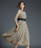 ZAWFL 2022 Spring Women's Lace Dresses Floral Crochet Hollow Out Vestido Patchwork Casual Slim Office Party Dress