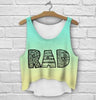 multicolor T-Shirts 3D Print women tank tops & camis printed sleeveless vest girls summer short crop tops irregular