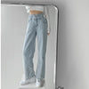 ZHISILAO 2022 High Waist Straight Women Jeans Vintage Hip-hop Plus Size Denim Pants Lightblue Wide Leg Jeans Chic 2022