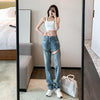 ZHISILAO High Waist Ripped Jeans Women Streetwear Zipped Hollow Out Denim Pants Plus Size Retro Wide Leg Jeans Summer 2022