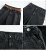 ZHISILAO Straight Harem Jeans Women With Belt Streetwear High Waist Denim Pants Jeans Stretch Retro Boyfriend Jeans Plus Size