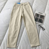 ZHISILAO Vintage Straight Jeans Women Plus Size Solid High Waist Denim Pants Spring 2022 Pencil Jeans Streetwear White Black